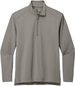 Port Authority C-FREE Double Knit 1/4-Zip 22 Port Authority C-FREE Double Knit 1/4-Zip -Thread Logic Store K880 SMOKEGREY Flat Front