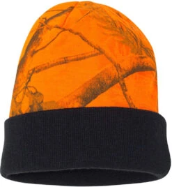 Kati 12" Camo Knit Beanie -Thread Logic Store Kati 12 Camo Knit Beanie Blaze Realtree APBlack 1 Size 3