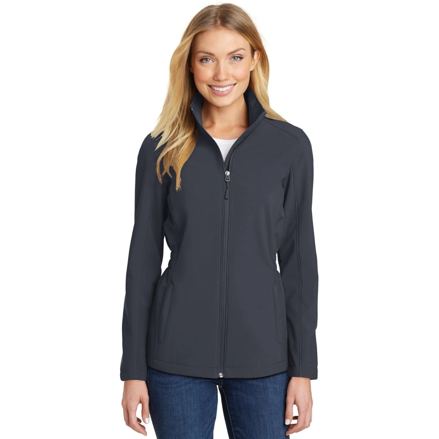 CLOSEOUT - Port Authority Ladies Cinch-Waist Soft Shell Jacket 1 CLOSEOUT - Port Authority Ladies Cinch-Waist Soft Shell Jacket