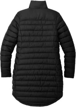 Port Authority Ladies Horizon Puffy Long Jacket 15 Port Authority Ladies Horizon Puffy Long Jacket -Thread Logic Store L365 deepblack flat back