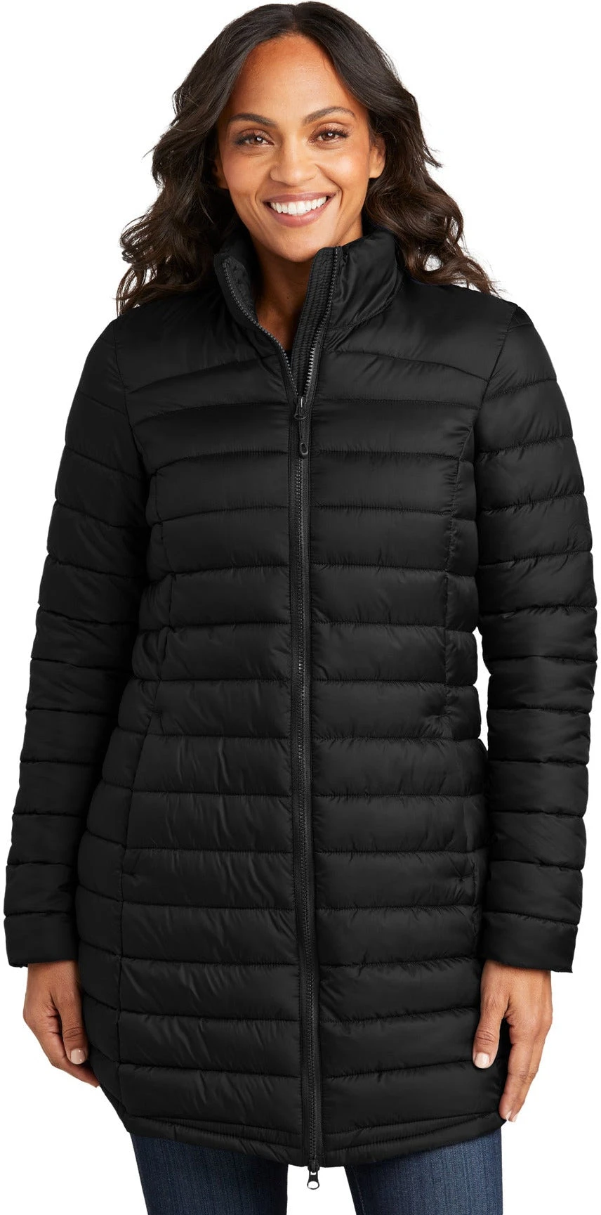 Port Authority Ladies Horizon Puffy Long Jacket 4 Port Authority Ladies Horizon Puffy Long Jacket - Image 4