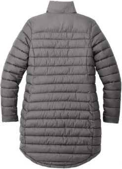 Port Authority Ladies Horizon Puffy Long Jacket 19 Port Authority Ladies Horizon Puffy Long Jacket -Thread Logic Store L365 deepsmoke flat back