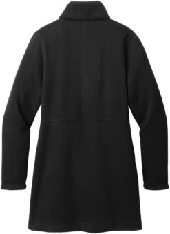 Port Authority Ladies Arc Sweater Fleece Long Jacket -Thread Logic Store L425 DeepBlack Flat Back