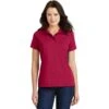 CLOSEOUT - Port Authority Ladies Poly-Charcoal Blend Pique Polo