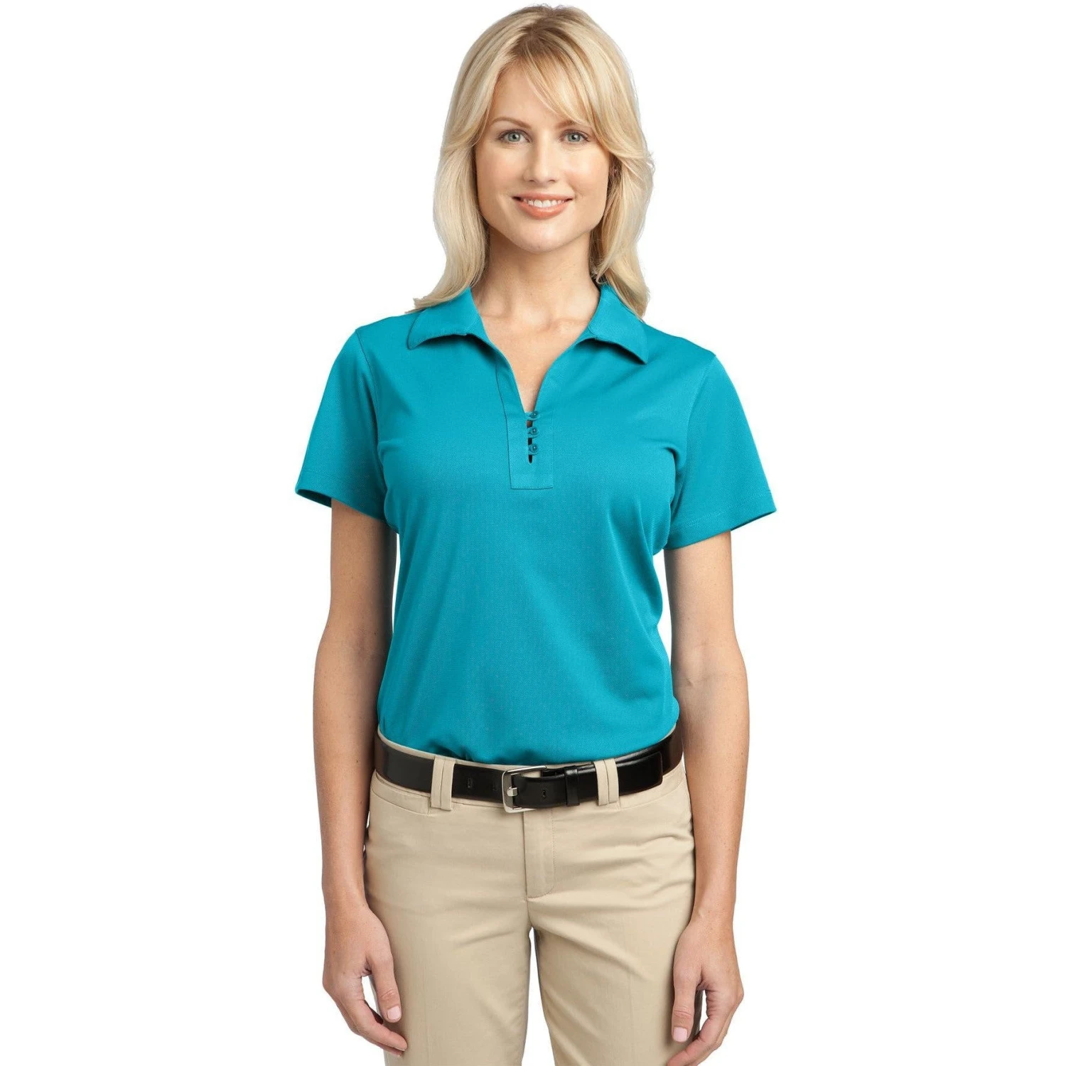 CLOSEOUT - Port Authority Ladies Tech Pique Polo 2 CLOSEOUT - Port Authority Ladies Tech Pique Polo - Image 2
