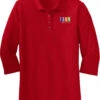 Port Authority Ladies Silk Touch 3/4 Sleeve Polo