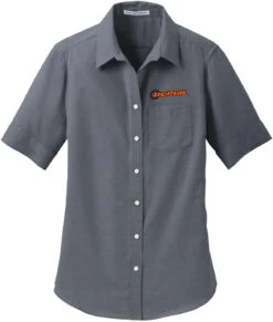 Port Authority Ladies Short Sleeve SuperPro Oxford Shirt