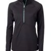 OUTLET-Cutter & Buck Ladies Adapt Eco Knit Half Zip Pullover