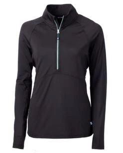 OUTLET-Cutter & Buck Ladies Adapt Eco Knit Half Zip Pullover
