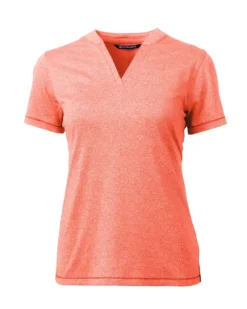 Cutter & Buck Forge Heathered Stretch Ladies Blade Top -Thread Logic Store LCK00153 CGH MANN HG scaled