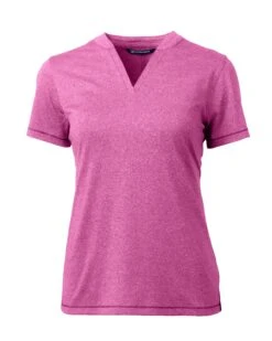 Cutter & Buck Forge Heathered Stretch Ladies Blade Top 14 Cutter & Buck Forge Heathered Stretch Ladies Blade Top -Thread Logic Store LCK00153 GEH MANN HG