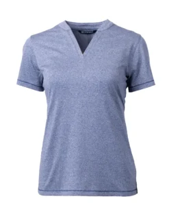 Cutter & Buck Forge Heathered Stretch Ladies Blade Top -Thread Logic Store LCK00153 IDH MANN HG scaled
