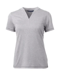 Cutter & Buck Forge Heathered Stretch Ladies Blade Top -Thread Logic Store LCK00153 POH MANN HG scaled