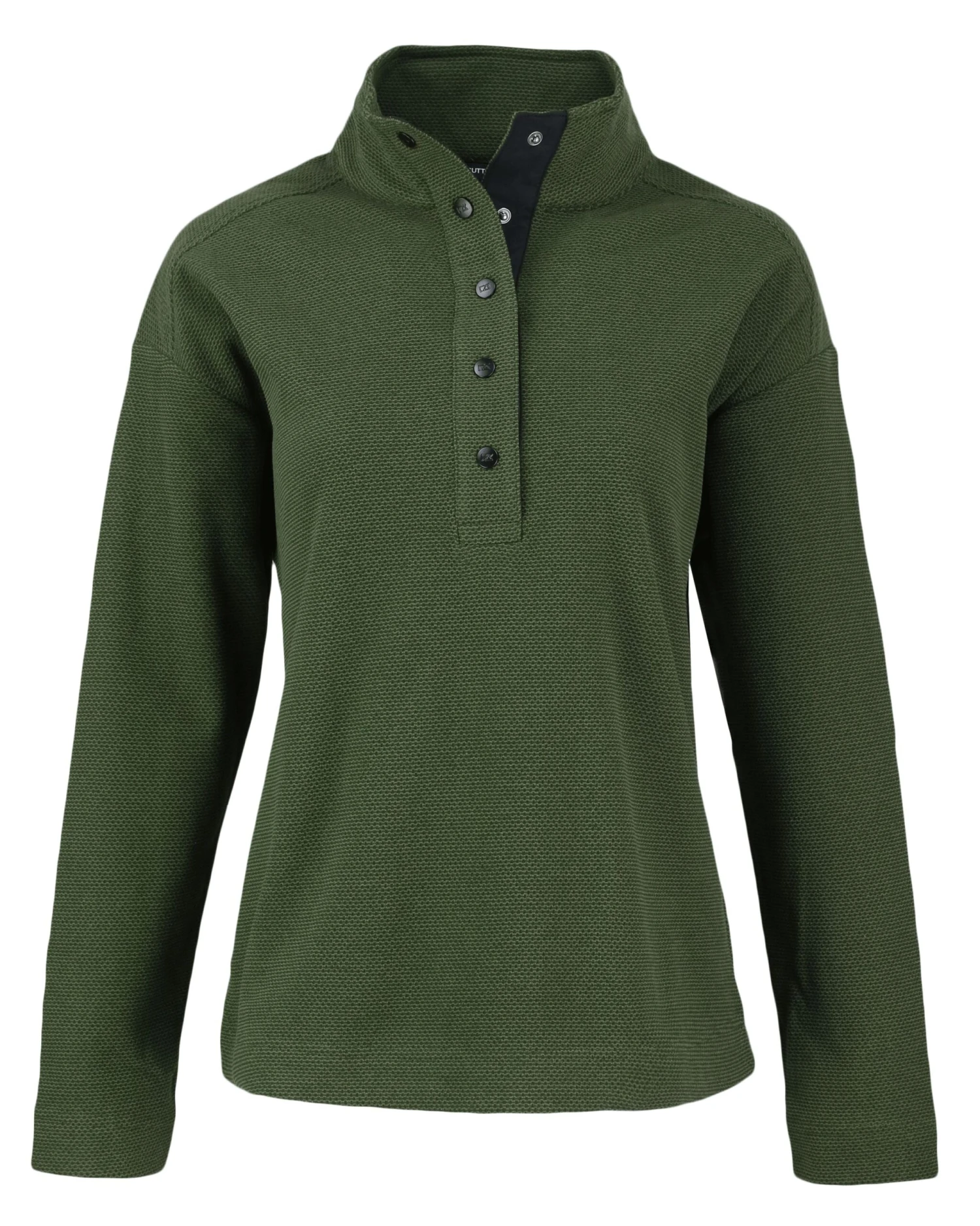 Cutter & Buck Hunts Point Eco Textured Fleece Recycled Ladies Snap Pullover 5 Cutter & Buck Hunts Point Eco Textured Fleece Recycled Ladies Snap Pullover - Image 5