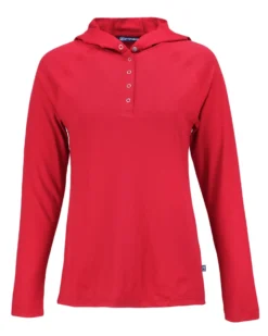 OUTLET-Cutter & Buck Coastline Epic Comfort Eco Recycled Ladies Hooded Shirt 13 OUTLET-Cutter & Buck Coastline Epic Comfort Eco Recycled Ladies Hooded Shirt -Thread Logic Store LCK00184 CDR MANN HG scaled