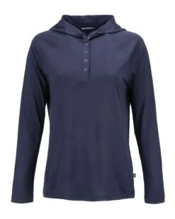 OUTLET-Cutter & Buck Coastline Epic Comfort Eco Recycled Ladies Hooded Shirt -Thread Logic Store LCK00184 NVBU MANN HG