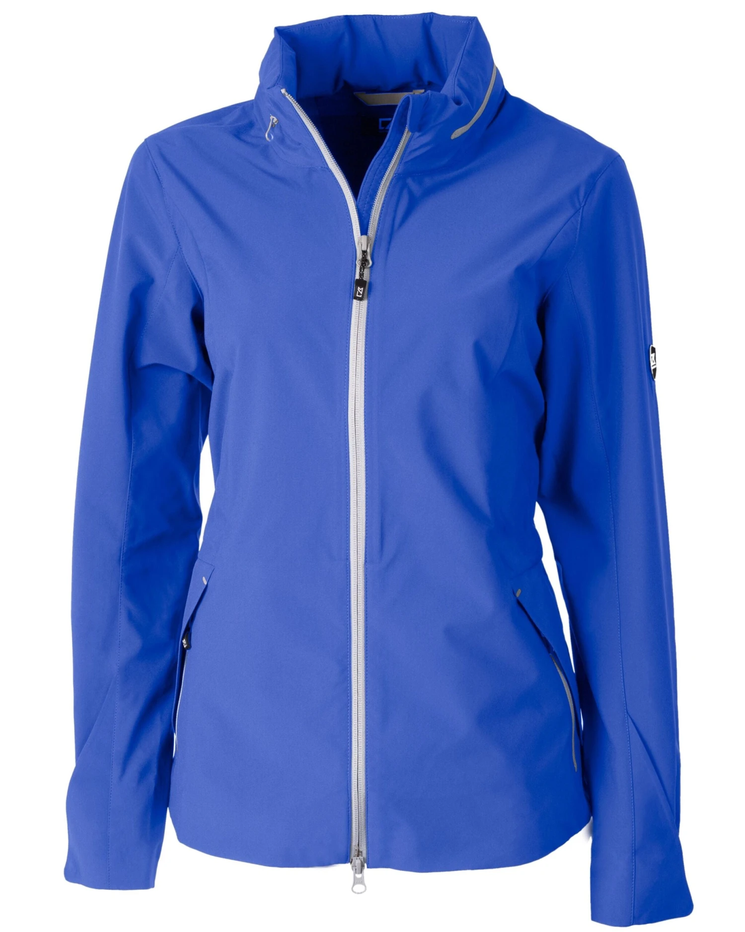 OUTLET-Cutter & Buck Vapor Water Repellent Stretch Ladies Full Zip Rain Jacket 2 OUTLET-Cutter & Buck Vapor Water Repellent Stretch Ladies Full Zip Rain Jacket - Image 2