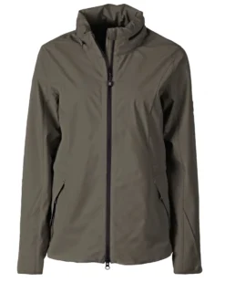 OUTLET-Cutter & Buck Vapor Water Repellent Stretch Ladies Full Zip Rain Jacket -Thread Logic Store LCO00041 DGS MANN HG scaled
