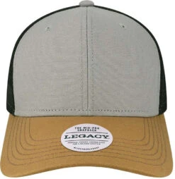 Legacy Mid-Pro Snapback Trucker Cap -Thread Logic Store LEGACY Mid Pro Snapback Trucker Cap Grey Caramel Black OSFA 7