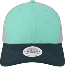 Legacy Mid-Pro Snapback Trucker Cap -Thread Logic Store LEGACY Mid Pro Snapback Trucker Cap Mint Navy Silver OSFA 17