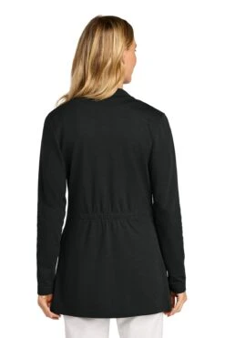 Port Authority Ladies Breakwater Open Cardigan -Thread Logic Store LK820 deepblack model back a8c8f6fd b8b4 4761 99e8 fdfe02e0c7c5