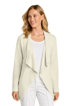 Port Authority Ladies Breakwater Open Cardigan -Thread Logic Store LK820 parchment model front 3ac47087 170c 4a50 b5c7 d042c5b41e76