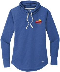 OUTLET-New Era Ladies Sueded Cotton Blend Cowl Tee