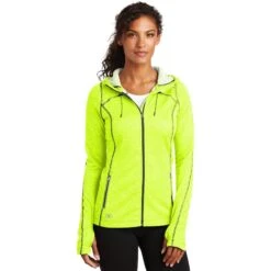 CLOSEOUT - OGIO Ladies Pursuit Full-Zip -Thread Logic Store LOE501 paceyellow model front 012016