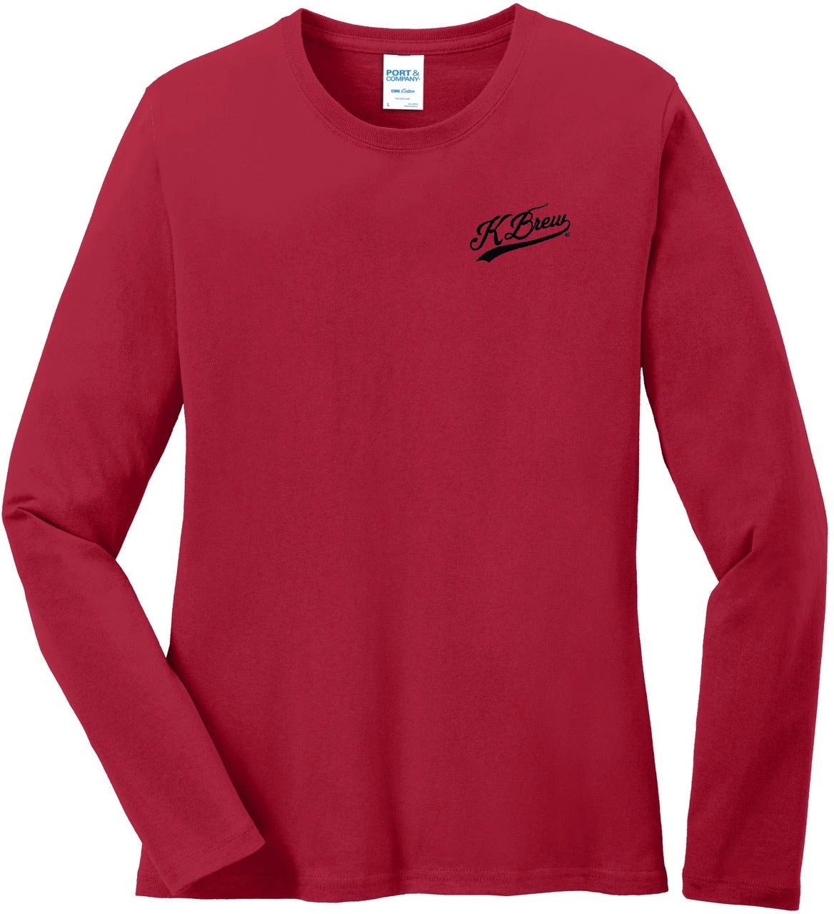 Port & Company Ladies Long Sleeve Cotton T-Shirt 1 Port & Company Ladies Long Sleeve Cotton T-Shirt