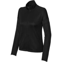 Sport-Tek Ladies Travel Full-Zip Jacket -Thread Logic Store LST800 BlackBlack Form Front