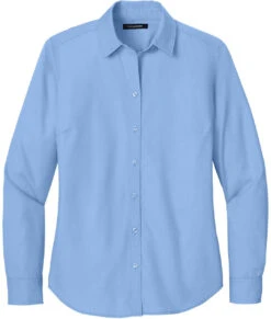 Port Authority Ladies Long Sleeve Nailhead Easy Care Shirt -Thread Logic Store LW816 swissblue flat front 8ee19973 7e08 4097 991f 3760a1fc722f