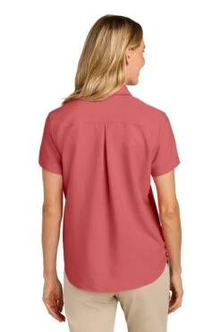 Port Authority Ladies Short Sleeve UV Dockside Shirt -Thread Logic Store LW963 coralreef model back 2eecb202 6203 44c3 88cb af4dc4c38274