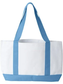 Liberty Bags P&O Cruiser Tote -Thread Logic Store Liberty Bags PO Cruiser Tote WhiteLight Blue 10