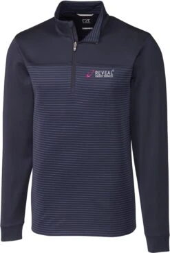 OUTLET-Cutter & Buck Traverse Stripe Half Zip