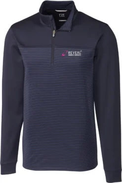 OUTLET-Cutter & Buck Traverse Stripe Half Zip