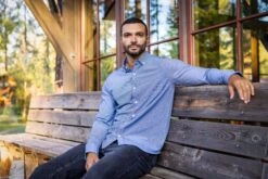 Cutter & Buck Advantage Tri-Blend Pique Long Sleeve Knitted Button Down 14 Cutter & Buck Advantage Tri-Blend Pique Long Sleeve Knitted Button Down -Thread Logic Store MCK00157 IND LFS HG17