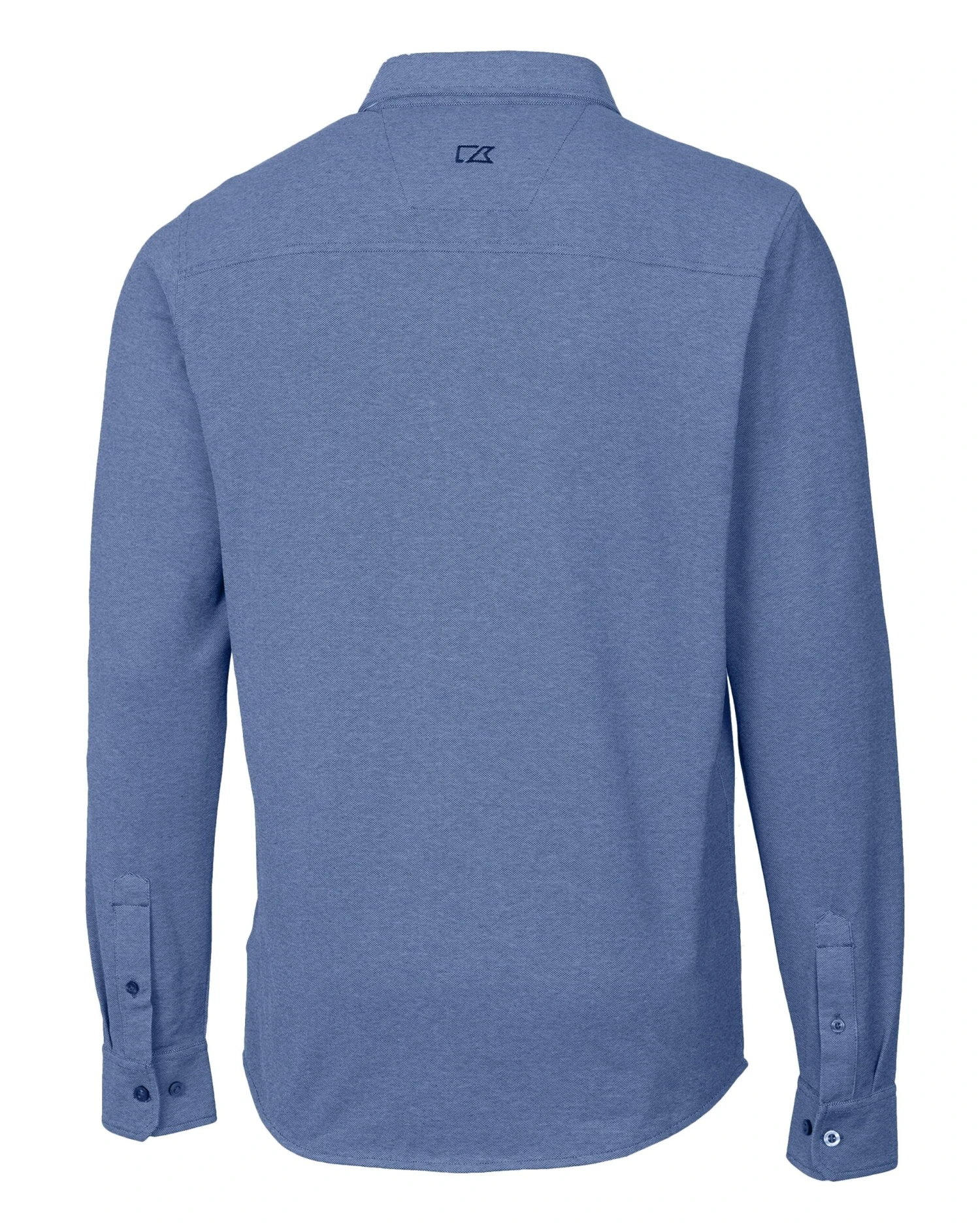 Cutter & Buck Advantage Tri-Blend Pique Long Sleeve Knitted Button Down 3 Cutter & Buck Advantage Tri-Blend Pique Long Sleeve Knitted Button Down - Image 3