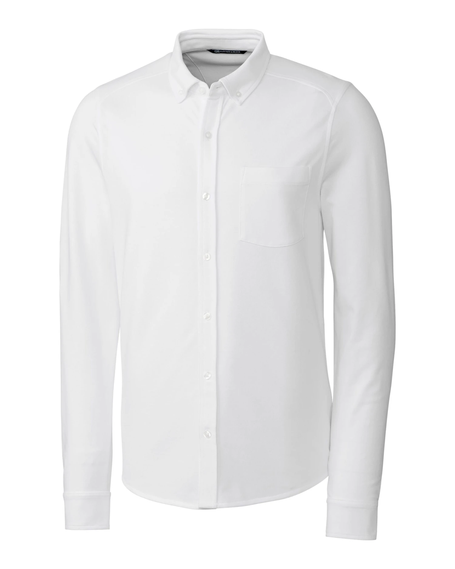 Cutter & Buck Advantage Tri-Blend Pique Long Sleeve Knitted Button Down 9 Cutter & Buck Advantage Tri-Blend Pique Long Sleeve Knitted Button Down - Image 9