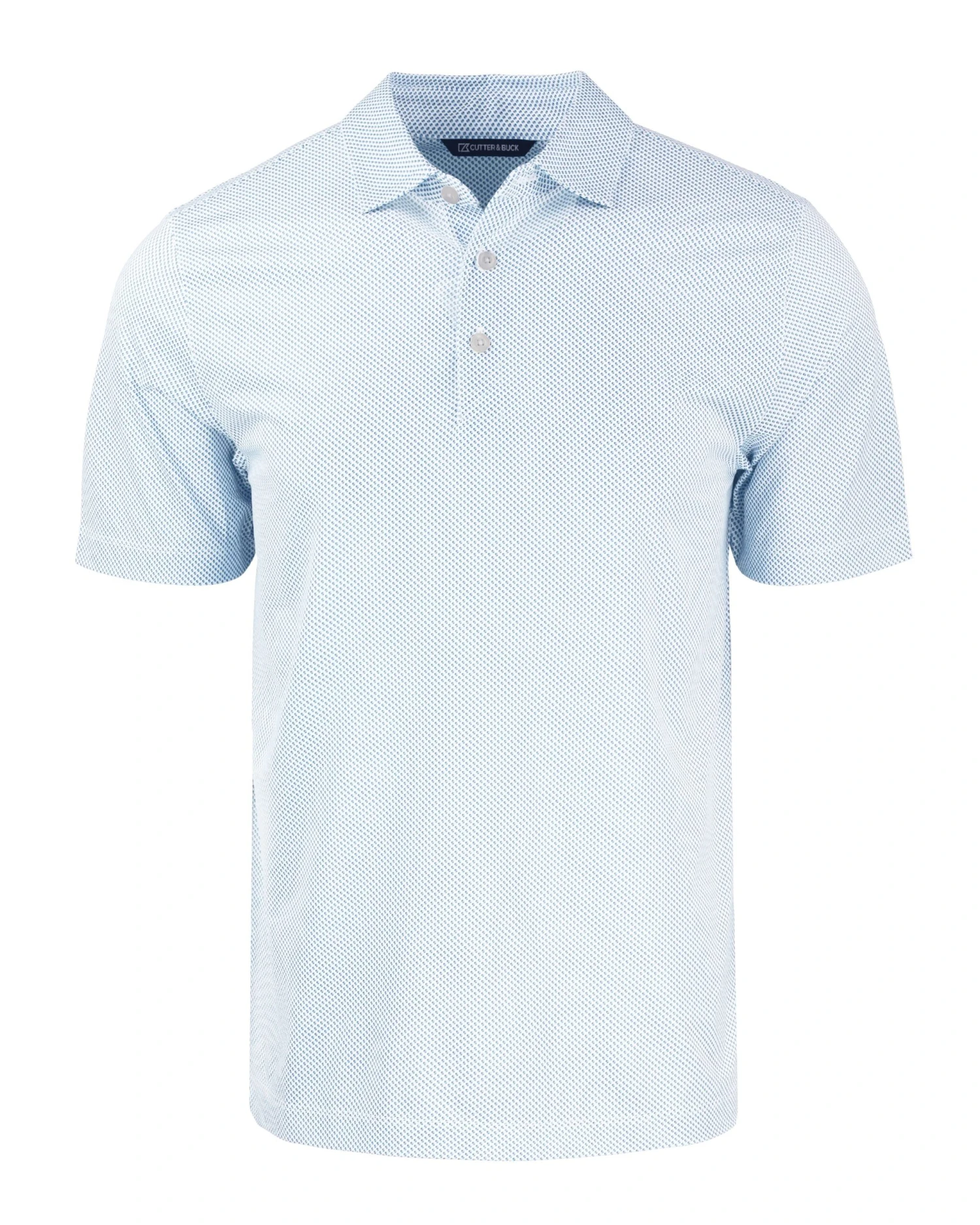 Cutter & Buck Pike Eco Symmetry Print Stretch Recycled Polo 4 Cutter & Buck Pike Eco Symmetry Print Stretch Recycled Polo - Image 4