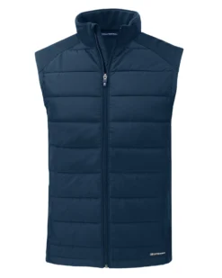 OUTLET-Cutter & Buck Evoke Hybrid Eco Softshell Recycled Full Zip Vest