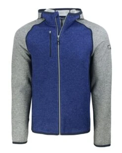 OUTLET-Cutter & Buck Mainsail Full Zip Hooded Jacket -Thread Logic Store MCO00089 TBPH MANN HG