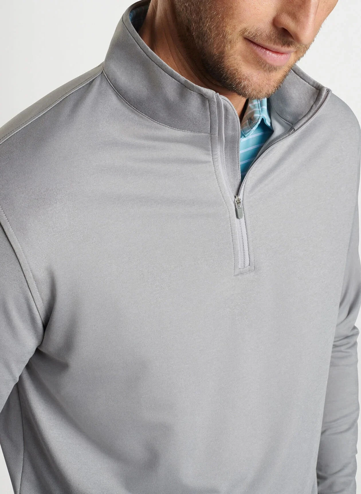 Peter Millar Perth Melange Performance Quarter-Zip 6 Peter Millar Perth Melange Performance Quarter-Zip - Image 6