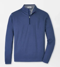 Peter Millar Perth Melange Performance Quarter-Zip 26 Peter Millar Perth Melange Performance Quarter-Zip -Thread Logic Store ME0EK40B NAV