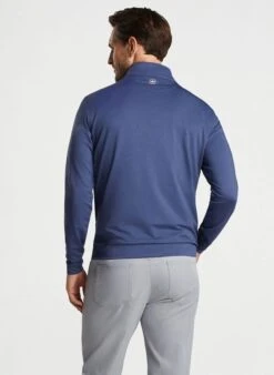 Peter Millar Perth Melange Performance Quarter-Zip 28 Peter Millar Perth Melange Performance Quarter-Zip -Thread Logic Store ME0EK40B NAV ALT B