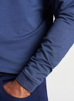 Peter Millar Perth Melange Performance Quarter-Zip 29 Peter Millar Perth Melange Performance Quarter-Zip -Thread Logic Store ME0EK40B NAV ALT C