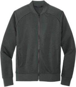 Mercer+Mettle Double-Knit Bomber -Thread Logic Store MERCERMETTLE Double Knit Bomber Anchor Grey S 13