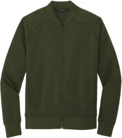 Mercer+Mettle Double-Knit Bomber -Thread Logic Store MERCERMETTLE Double Knit Bomber Townsend Green S 1