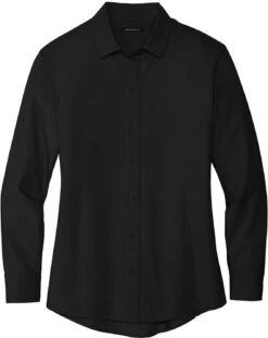 Mercer+Mettle Ladies Long Sleeve Stretch Woven Shirt 28 Mercer+Mettle Ladies Long Sleeve Stretch Woven Shirt -Thread Logic Store MERCERMETTLE Ladies Long Sleeve Stretch Woven Shirt Deep Black S 9