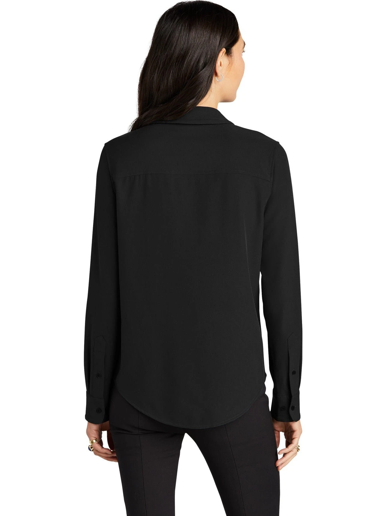 Mercer+Mettle Ladies Stretch Crepe Long Sleeve Camp Blouse 14 Mercer+Mettle Ladies Stretch Crepe Long Sleeve Camp Blouse - Image 14