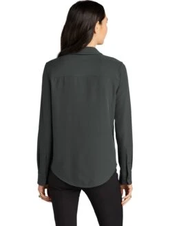 Mercer+Mettle Ladies Stretch Crepe Long Sleeve Camp Blouse 35 Mercer+Mettle Ladies Stretch Crepe Long Sleeve Camp Blouse -Thread Logic Store MERCERMETTLE Ladies Stretch Crepe Long Sleeve Camp Blouse 16
